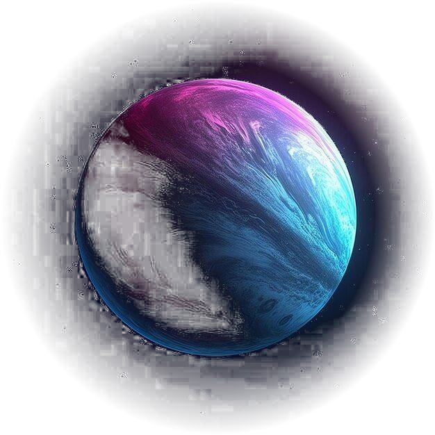 Generated planet artwork example